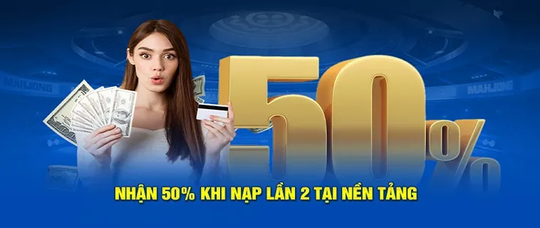 Bùng Nổ Ưu Đãi Nạp Lần 2 Tặng 50% Tại Nhà Cái 188Loto